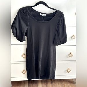 REBECCA MINKOFF black puff sleeve t-shirt dress - NWT